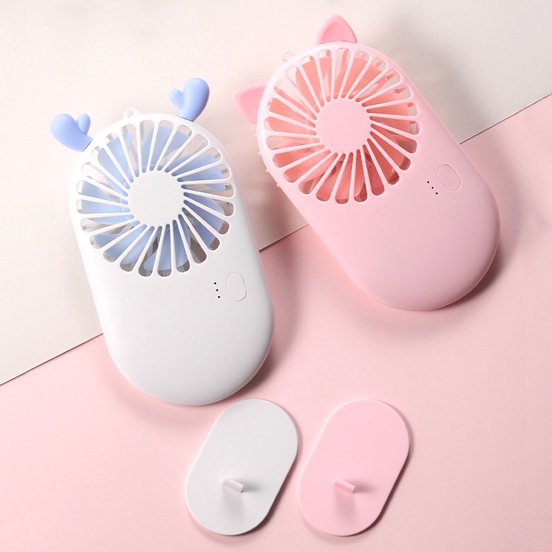 Quạt USB Mini Tai Mèo Cầm Tay 800mAh 3 Chế Độ Gió Tiện Dụng Chất Lượng Cao