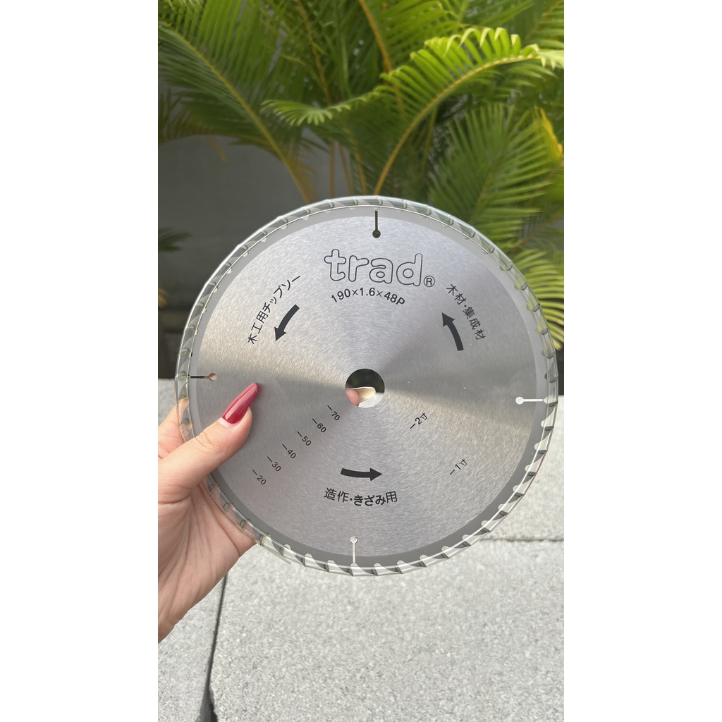 LƯỠI CẮT GỖ HỢP KIM 190MM NHẬT BẢN