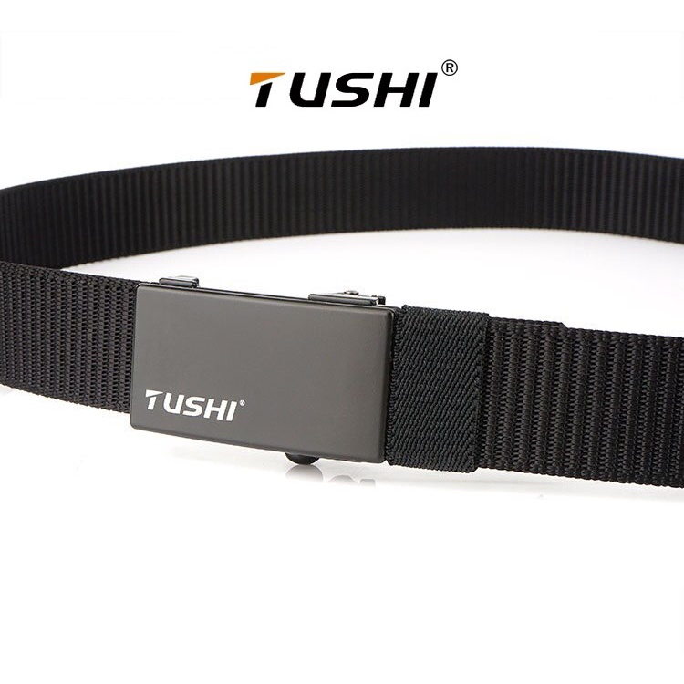 Thắt Lưng Nam TuShi Phong Cách Lính Nam Tính_Mạnh Mẽ_Dây Nịt Nam_Khóa Tự Động_Dây Vải Canvas Siêu Bền Cho Phái Manh.