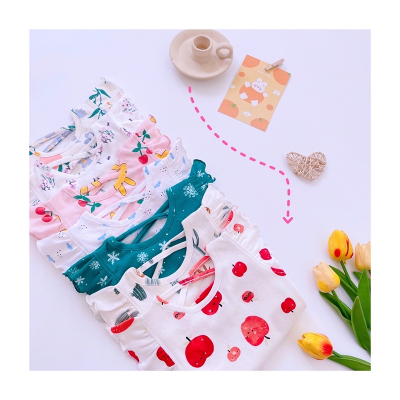 Đồ bộ bé gái xinh cotton bozip ❤️ freeship ❤️ bộ bé gái cánh tiên chikobebe