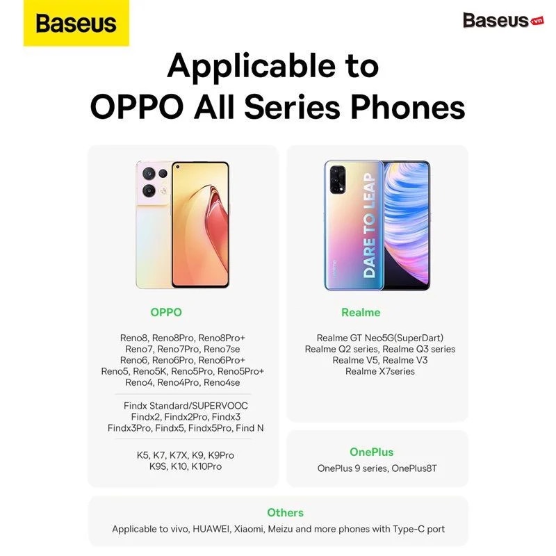 Cáp Sạc Siêu Nhanh Baseus Superior Series  Fast Charging Data Cable USB to Type-C 65W Cho OPPO Huawei Vivo Me