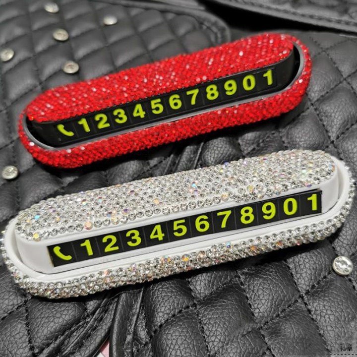 Bảng ghi số điện thoại ô tô. Bảng số đính đá đặt tablo cao cấp