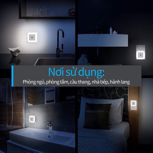 Đèn Ngủ Cảm Ứng LED Cảm Biến Ánh Sáng TỰ ĐỘNG TẮT BẬT Decor Phòng Ngủ | BigBuy360 - bigbuy360.vn