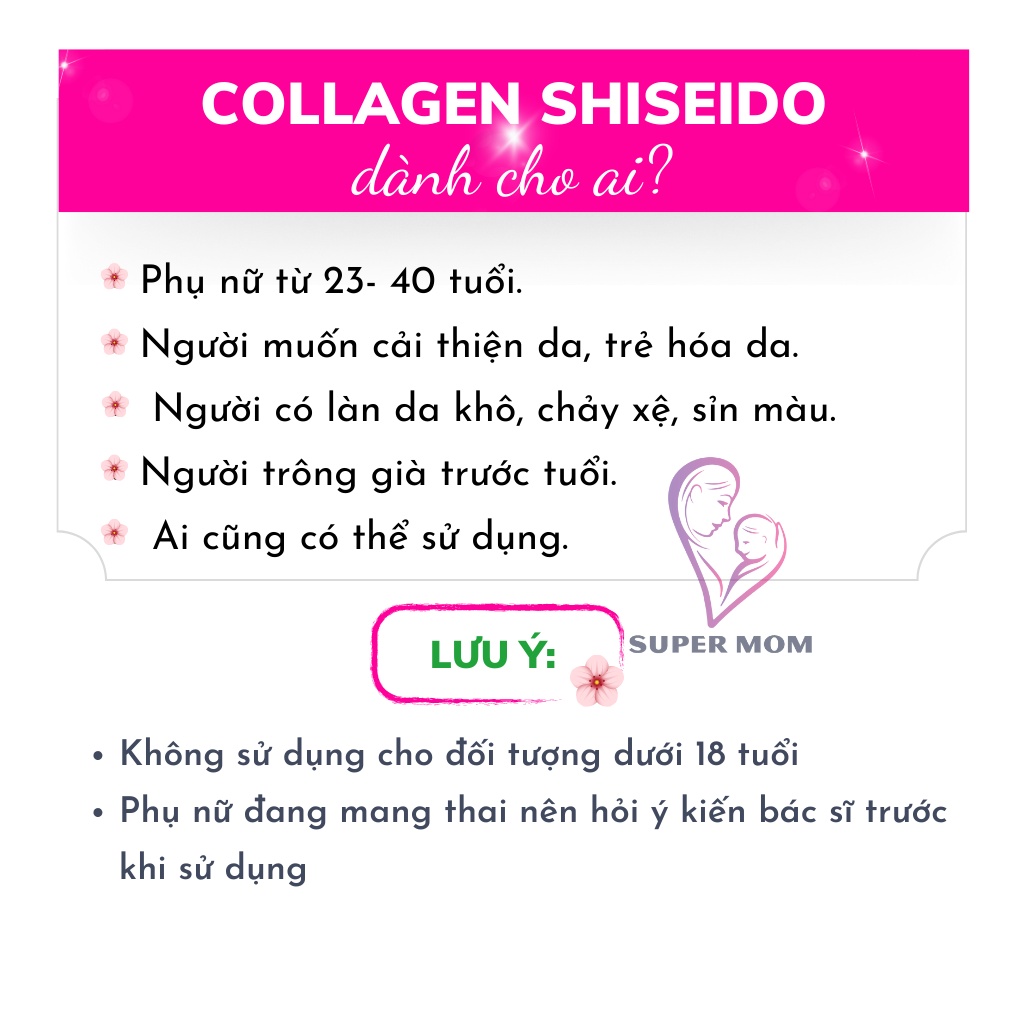 (Date T2/2024) Nước uống The Collagen Shiseido đẹp da Nhật Bản cho người dưới 40 tuổi hộp 10 chai
