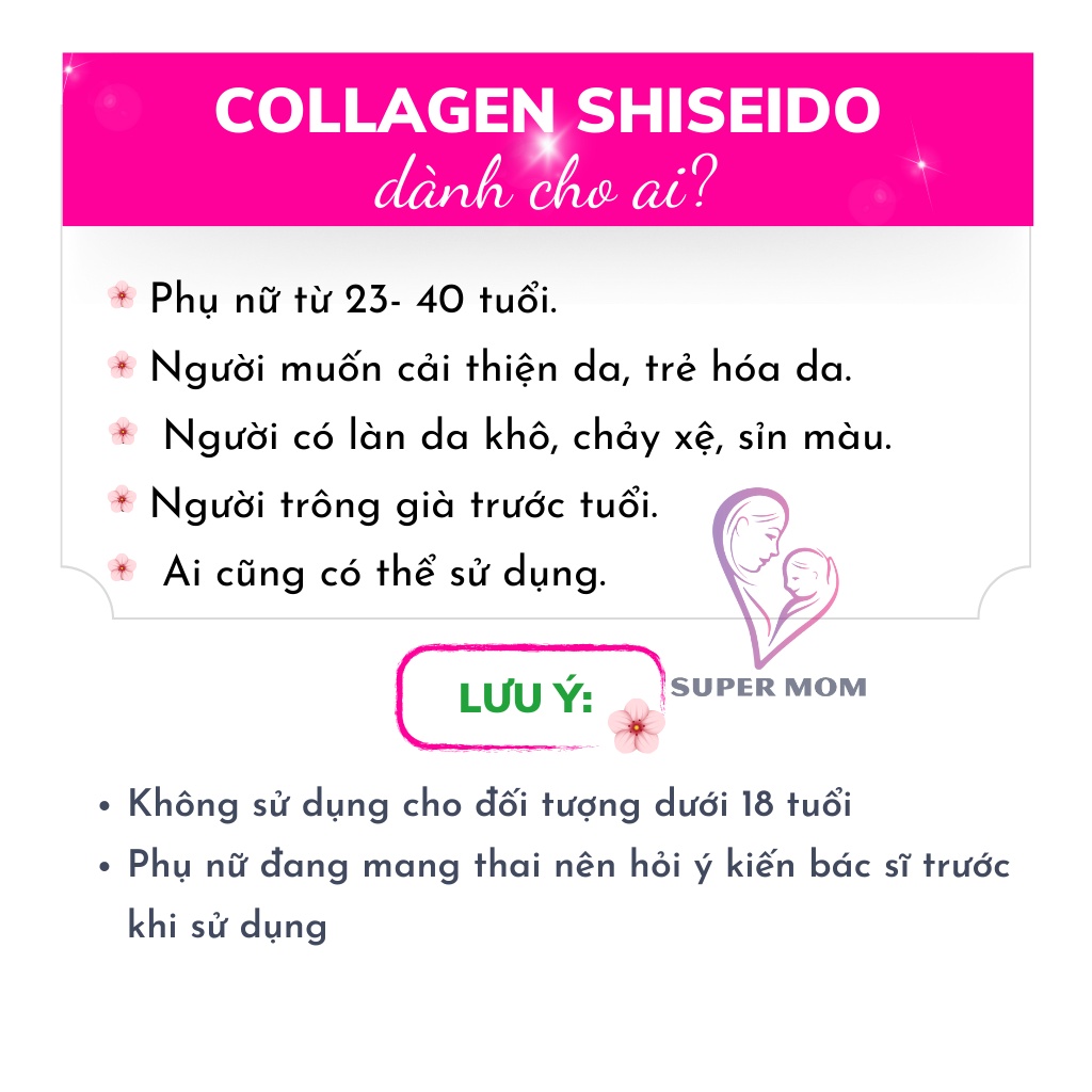 Nước uống The Collagen Shiseido Nhật Bản hộp 10 chai hỗ trợ sáng da, giảm lão hoá