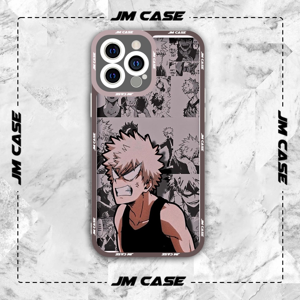 Ốp lưng iphone cạnh vuông JMCase Bakugo Cọc My Hero Academia Manga Anime /8plus/x/xs/11/12/pro/max/plus/promax