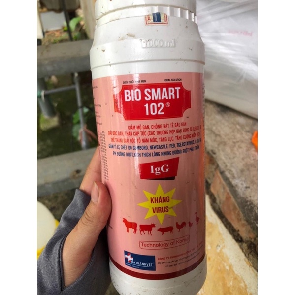 1 lít Bio Smart 102 - dùng rất tốt cho gà, vịt, ngan, cút, heo