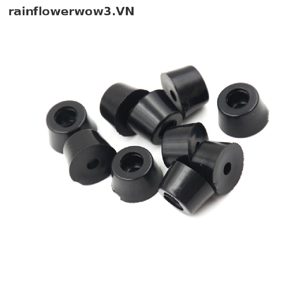 Set 10 Chân Đế Tròn Bằng Cao Su Màu Đen Kích Thước 17X10Mm Chuyên Dụng Cho Nhạc Cụ