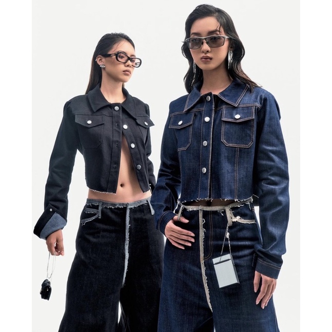 SET DENIM XANH VÀ ĐEN