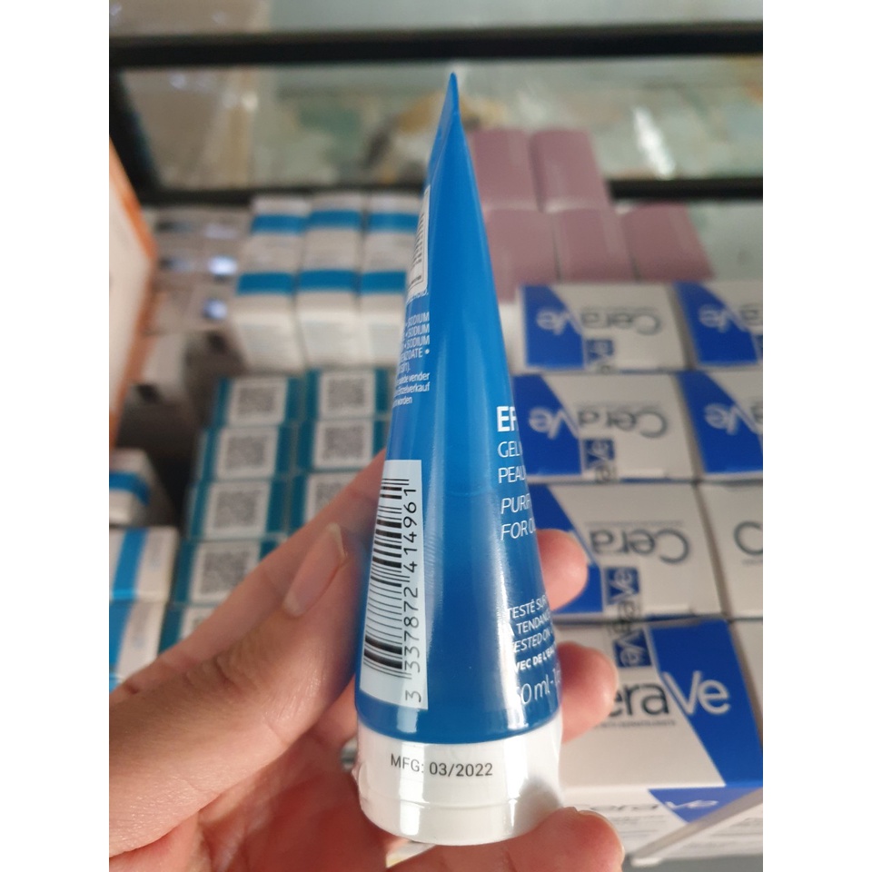 Sữa Rửa Mặt Dạng Gel Cho Da Dầu Mụn La Roche-Posay Effaclar 50ml