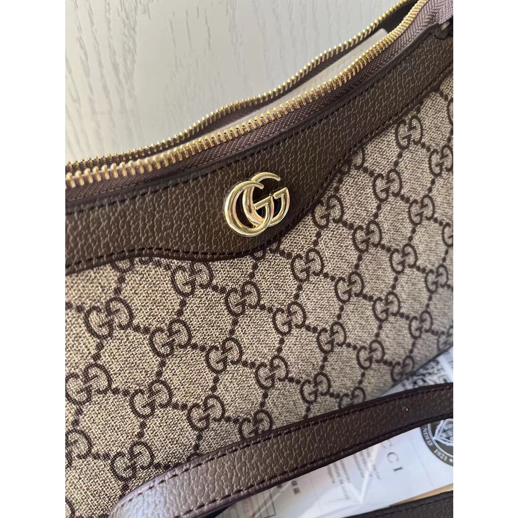 Guc 2023 Túi Xách Đeo Dưới Cánh Tay / Đeo Vai In Họa Tiết Vintage Đa Năng Hợp Thời Trang