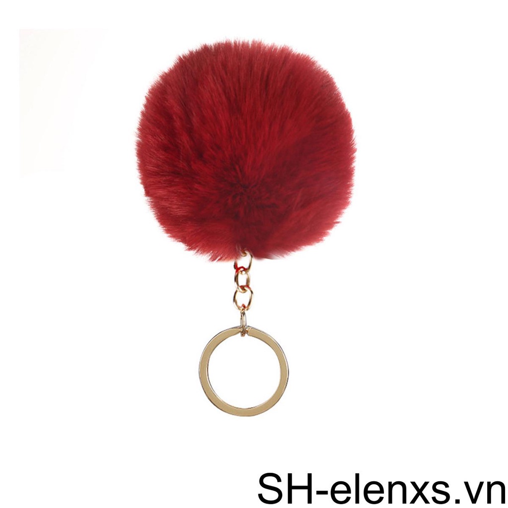 1 / 2 / 3 / 5 Móc Khóa Quả Bóng Lông Xù Tinh Tế Sáng Tạo Dành Cho Người Lớn Tuổi Và Trẻ Em