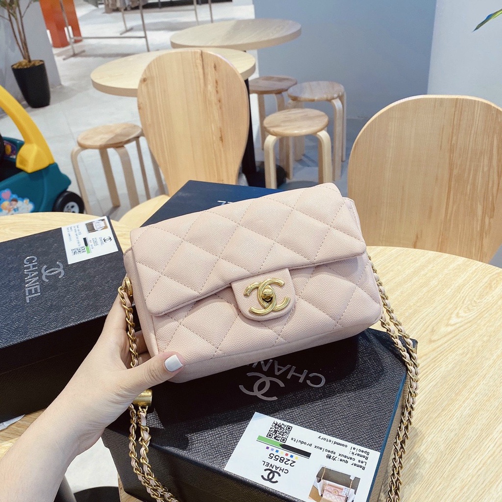 Túi Cha Neo class da dê tag vàng size 20 fullbox