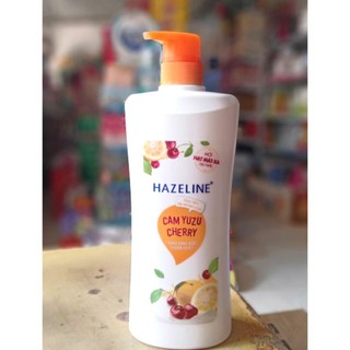 Sữa Tắm Hazeline Tẩy Tế Bào Chết Sáng Da Cam Yuzu Và Cherry (670g)