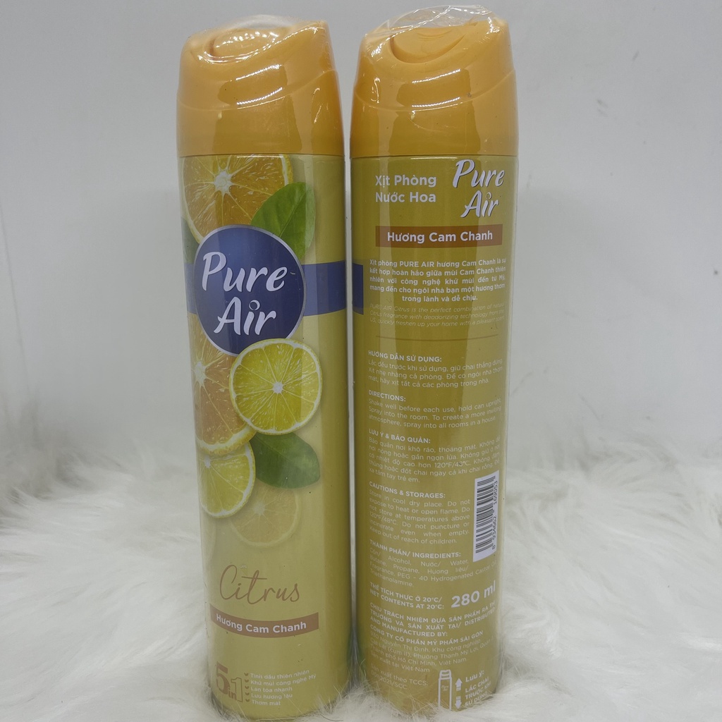 Xịt phòng hương nước hoa Pure Air 5IN1 280ml