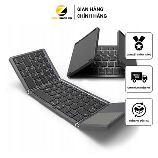 Bàn Phím Không Dây Gấp 3 Rút Gọn B033 Có Bàn Di Chuột Cực Nhạy