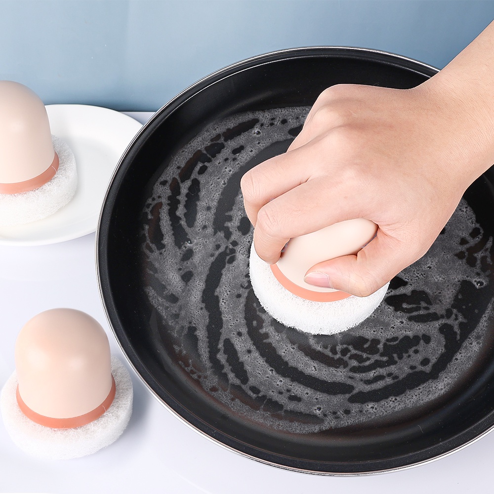 Miếng Bọt Biển Rửa Chén Đa Năng Có Tay Cầm Tiện Dụng