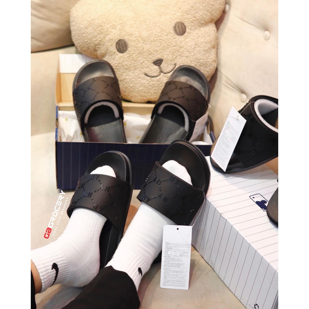 Dép MLB Chunky Mound Dia Monogram Nam Nữ Best Seller - Ảnh Thật Shop Chụp