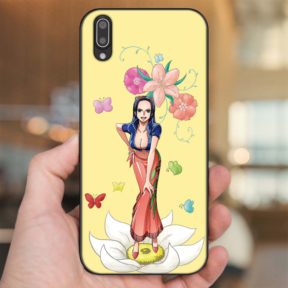 Ốp lưng Vivo Y93 viền đen in hình Nico Robin One Piece Đảo Hải Tặc