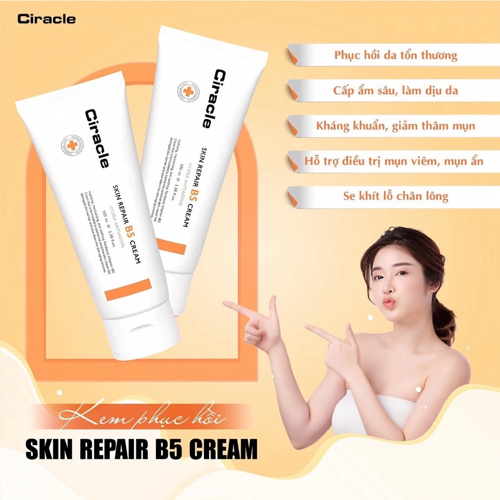 Kem Dưỡng Làm Dịu Da Ciracle Skin Repair B5 Hydra Anti Aging Cream 100ml