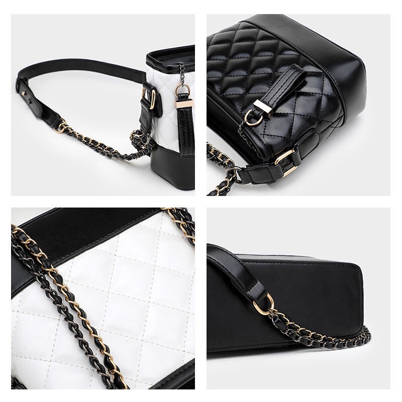 AlphaZ Túi Đeo Vai Da PU Sức Chứa Lớn Hình Thoi Gió Nhỏ Hợp Thời Trang