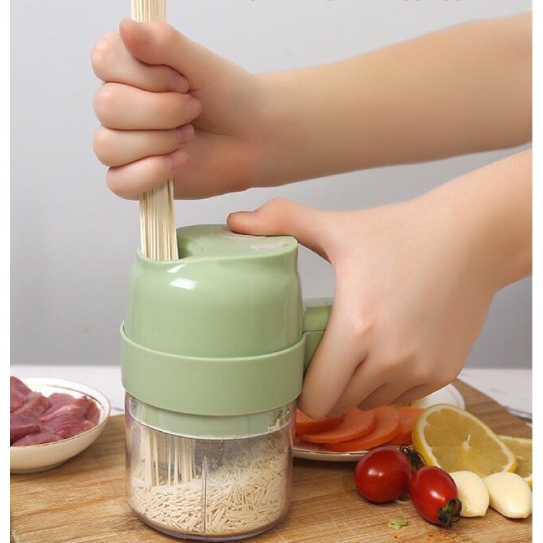 Dụng cụ thái lát rau củ qủa ớt tỏi cầm tay, máy xay mini