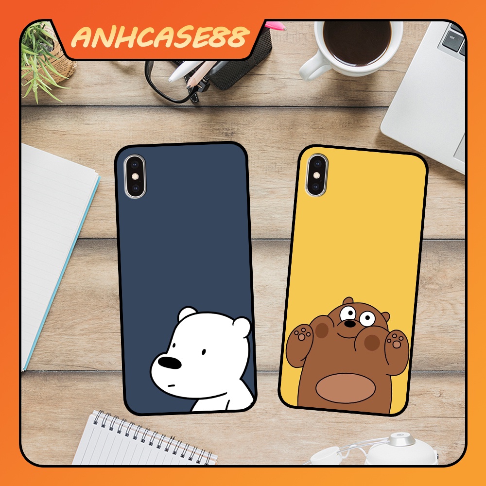 Ốp Lưng Điện Thoại Iphone X/XS/XR/Xsmax - Iphone 11/11 Pro/11 ProMax In Hình Gấu Cute - CASE88