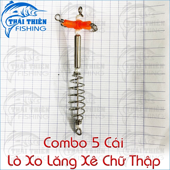 Combo 5 bộ lăng xê chữ thập câu cá không lưỡi
