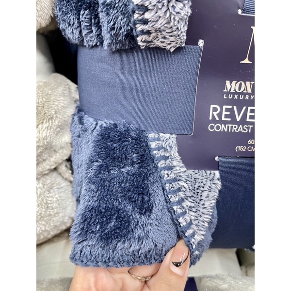 Mền Lông Cừu MC - Mon Chateau Luxury REVERSIBLE - 152cm x 177cm