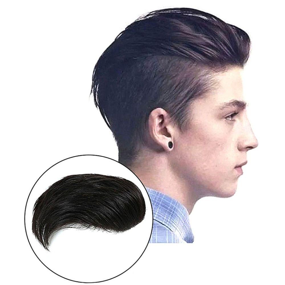 Bộ Tóc Giả Nhuộm Màu Nâu Tự Nhiên Chịu Nhiệt Độ Cao Cho Nam Giới