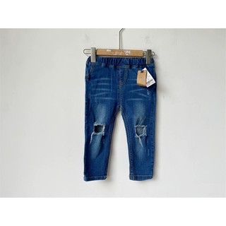 Quần jeans rách gối cho bé trai bé gái