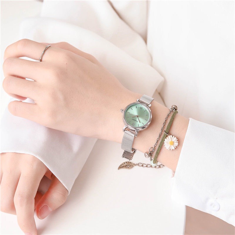 Đồng hồ thời trang nữ Kaqinau KQ01 dây thep mặt tròn vạch tuyệt đẹp | BigBuy360 - bigbuy360.vn
