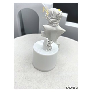Mặt dây chuyền bạc ý 925 ký hiệu đô la đính đá - kj00023m
