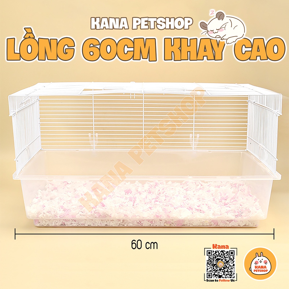 Lồng Hamster Đại 🐹FREESHIP🐹 Lồng Đại Khay Cao 60cm - Lồng 60cm Hamster Mâm Cao, Nhím , Sóc , Sóc Bay , Vẹt ....