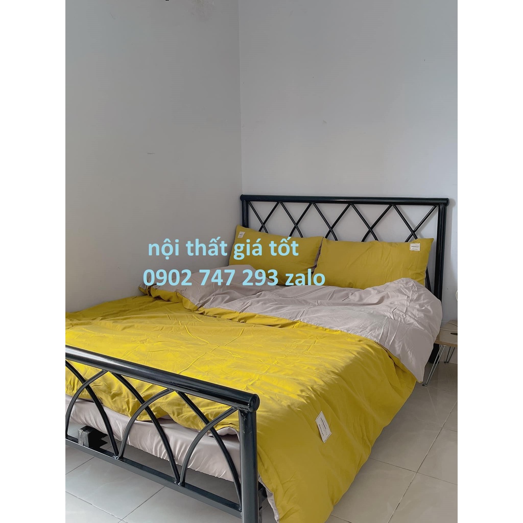 giường sắt thiết kế kiểu lưới đủ size 1m2, 1m4,1m6, 1m8x2m mới 100% giá xưởng