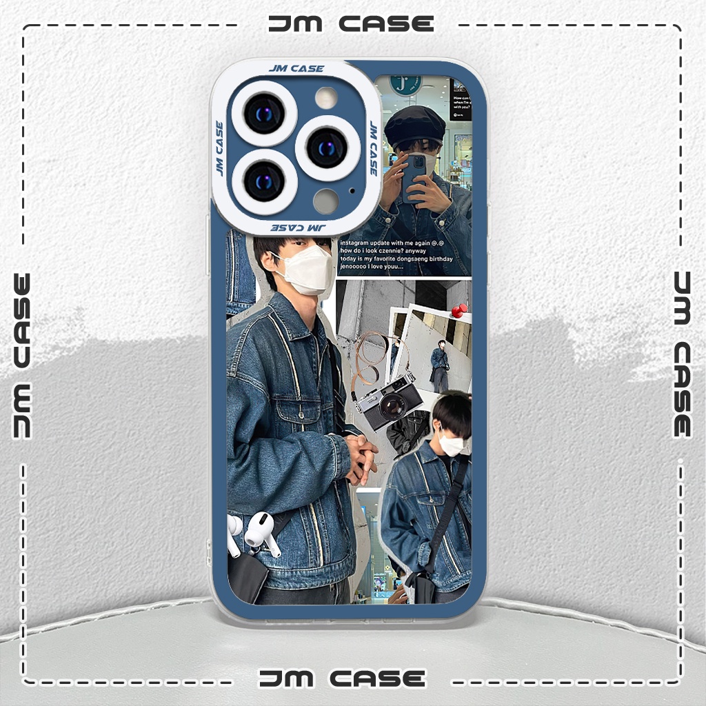 Ốp lưng iphone samsung xiaomi oppo cạnh vuông JMCase Doyoung NCT 127 Idol Kpop