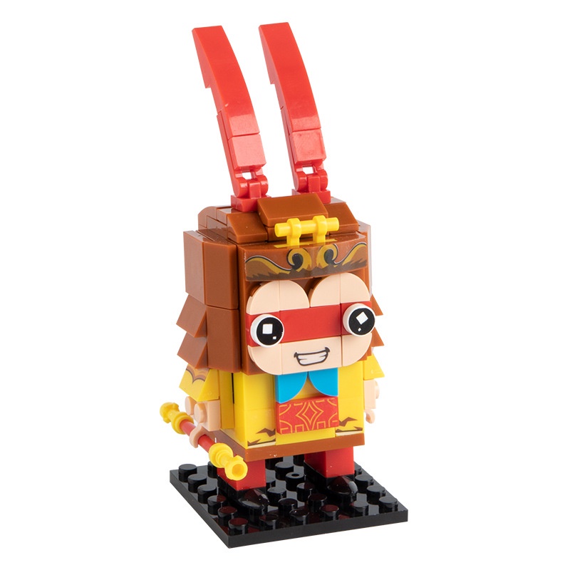 Kaiyi Bộ Đồ Chơi Lắp Ráp Hình Búp Bê Monkey King Westward Journey Bốn Người Giáo Dục Hợp Thời Trang