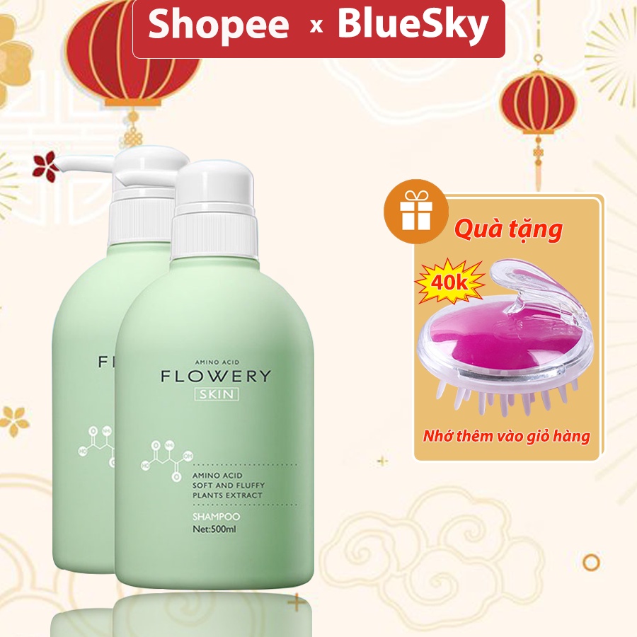 Combo Dầu Gội, Dầu Xả Nước Hoa Muối Biển Flowery 500ml Chăm Sóc Bảo Vệ Tóc | BigBuy360 - bigbuy360.vn