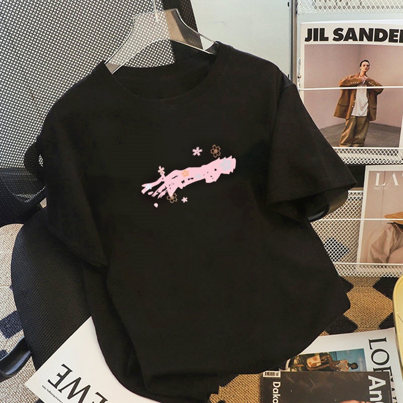 NRVP Áo thun 100% cotton tay ngắn dáng rộng thời trang