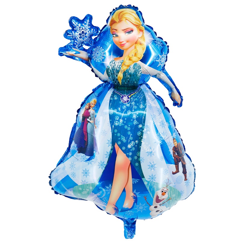 Bong Bóng Phim Nhôm Hình Công Chúa Hoạt Hình Frozen / Nàng Tiên Cá / Tuyết / Nàng Tiên Cá Màu Trắng