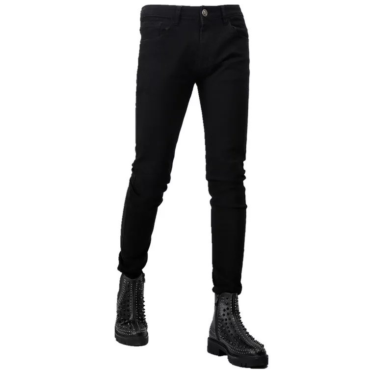 Quần Jeans bò nam đẹp hàn quốc đẹp ống côn rách gối chuẩn body hàng cao cấp
