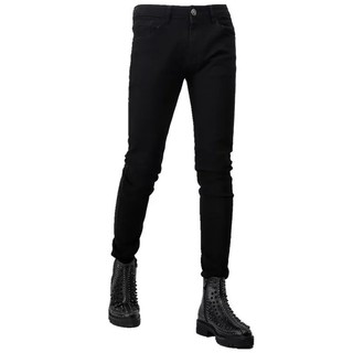 Quần Jeans bò nam đẹp hàn quốc đẹp ống côn rách gối chuẩn body hàng cao cấp
