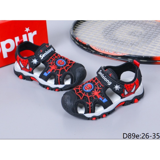 Sandal bịt mũi siêu nhân người nhện DV89a