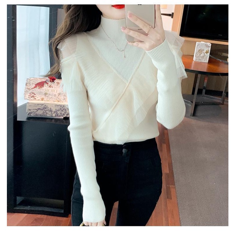 40-90kg Áo Thun Tay Dài Thời Trang Thu Đông Kiểu Dáng Mới Cho Nữ