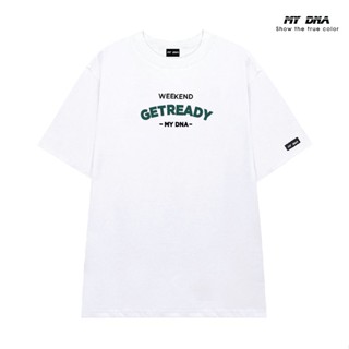 Áo phông áo thun trắng đen lỡ form rộng unisex cotton local brand cặp đôi nam nữ cổ tròn MY DNA MÀU TRẮNG WEEKEN GETREAD