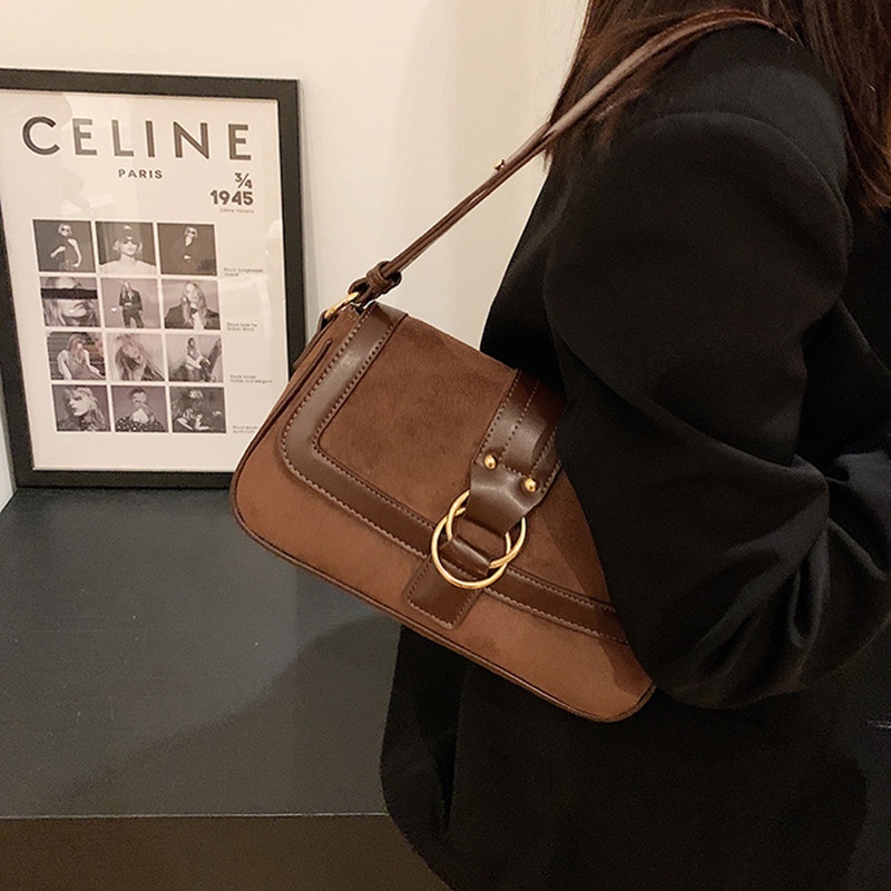 Túi Đeo Chéo Hình Vuông Nhỏ Đơn Giản Phong Cách Harajuku Cổ Điển Dễ Phối Đồ Cho Nữ