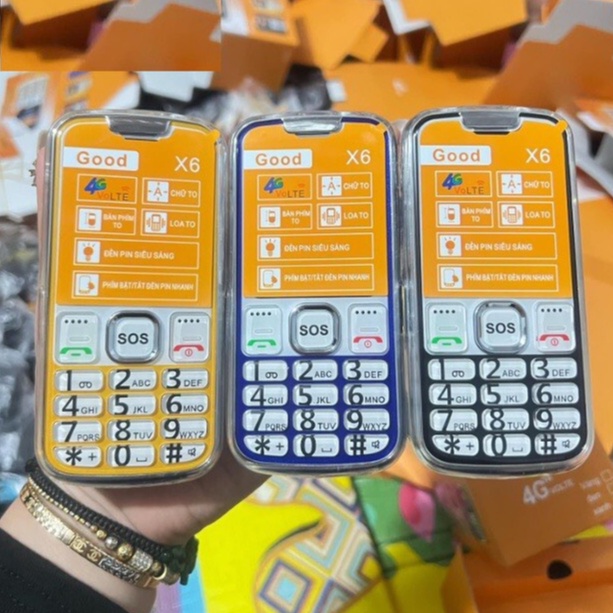 Điện Thoại Nokia 128O, ĐT Good X6 Kèm Pin Sạc, Loa To Sóng Khỏe