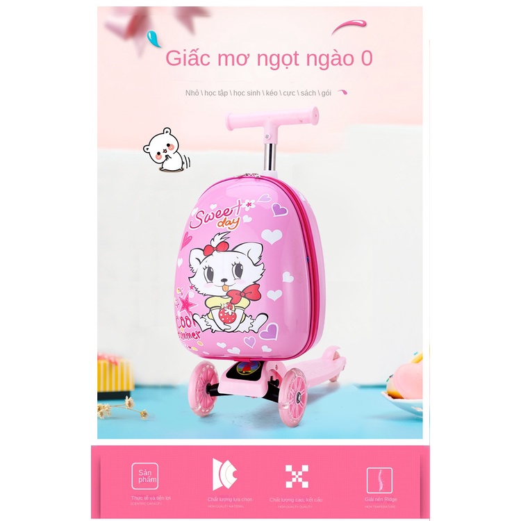 Vali Kéo Họa Tiết Hoạt Hình Cho Bé TTD456