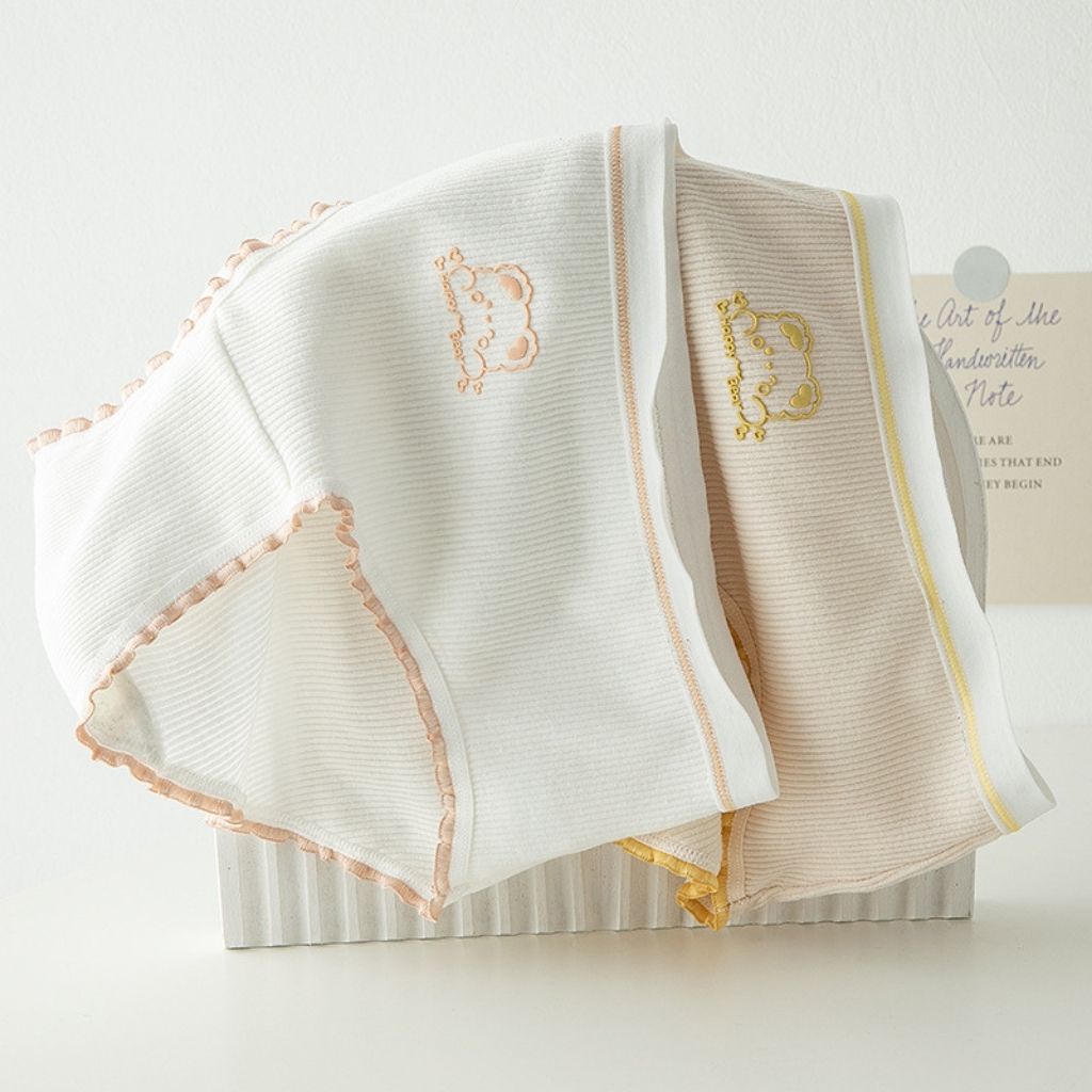 Quần lót nữ cotton gân tăm cao cấp kháng khuẩn khử mùi, Quần chíp nữ họa tiết gấu baby dễ thương và cute JOCOSI L144