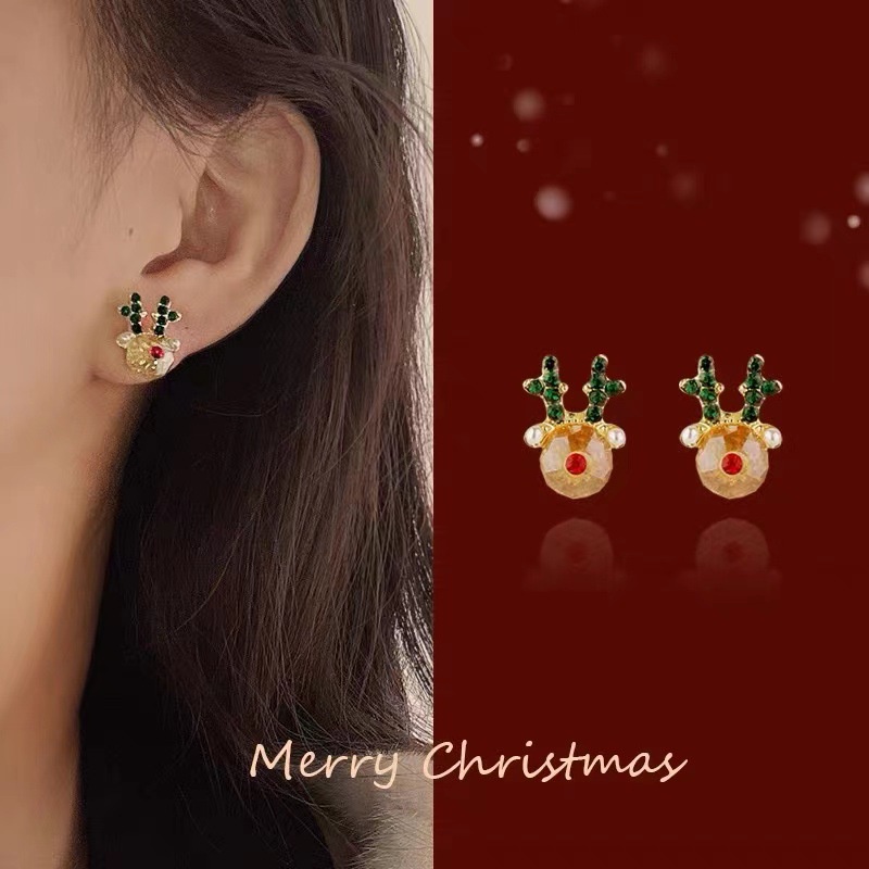 Đôi Khuyên Tai HìNh Chú Nai Dễ Thương ThờI Trang Cho Nữ